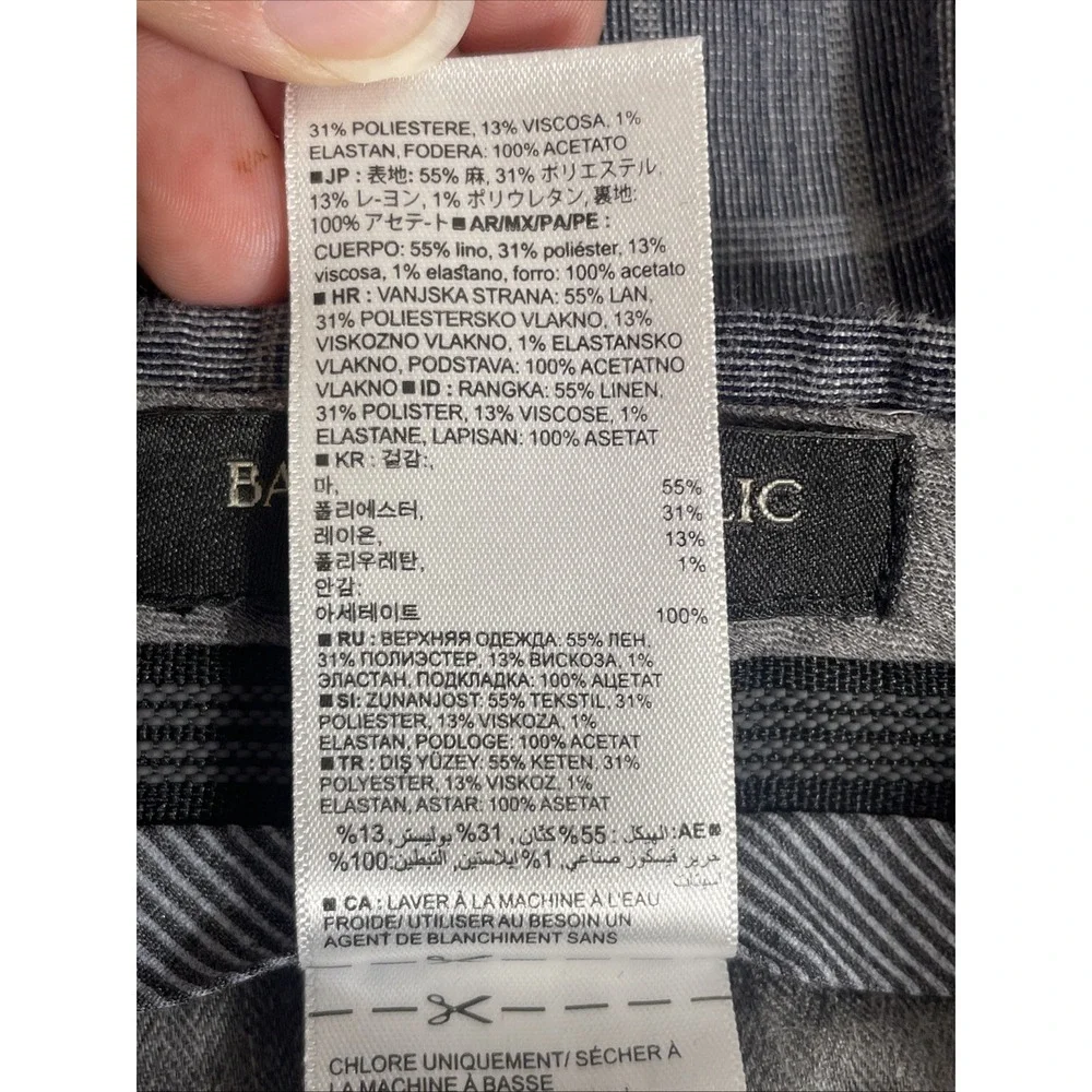 Banana Republic Slim Fit‎ Stretch Pants Mens Size 34x32 Linen Office Career